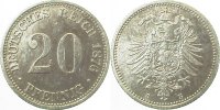 d 00576B~2.5 20Pfennig 1876B ss/vz J 005