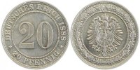 d 00688A~2.5 20Pfennig 1888A ss/vz J 006