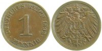 d 1.5 1 Pf 01092J~1.5 1 Pfennig 1892J vz/stgl Licht. Prägung !!! J 010