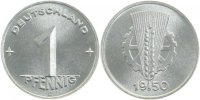 d 0.9 1 Pf 150150E~0.9 1 Pfennig DDR 1950E stgl./matt fein !! J1501