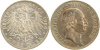 d 13406E~1.1b 2 Mark Friedrich August III 1906E prfr/stgl top, herrliche Patina J 134