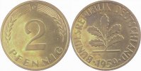 d 0.0 2 Pf 38159D~0.0 2 Pfennig 1959D PP 150 Exemplare J 381