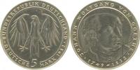 d F43282D1.1 5 DM Goethe 9,6 gr. ohne Randinschrift magn. Archiv Franquinet J 432