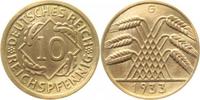 d 31733G~2.5b 10 Pfennig 1933G ss/vz l. berieben J 317