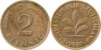 d 1.5 2 Pf 38150J~1.5 2 Pfennig 1950J vz/stgl J 381