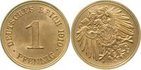 d 1 Pf 010n10G~0.9-S 1 Pfennig 1910G stgl. stgl. fein Stempeldrehung S315 Unikat J 010