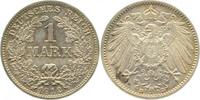 d 017n12D~1.1b-PAT 1 Mark 1912D prfr/stgl RS kl.Fleck, herrliche Patina !!! J 017