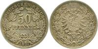 d 00877E~1.5-H 50 Pfennig 1877E vz/stgl !! J 008