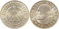 d 1.5 5 RM 35333F~1.5 5 Reichsmark 1933F Luther vz/stgl J 353