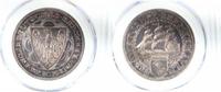 d 5 RM 32627A~0.0-PAT-GG 5 Reichsmark Bremerhaven 1927A PP herrliche PAtina PR64 J 326