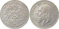 d 16504A~2.5b 5 Mark 1904 Georg Sch.Lippe ss/vz 2 kl. Randfehler J 165