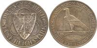 d 5 RM 34630A~0.5-PAT 5 Reichsmark Rheinl.Räum. 1930A PP berieben, herrl. Patina J 346