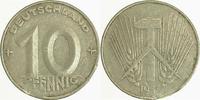 d  F150753E~3.0 10 Pfennig  DDR 1953E Zainende ss J1507