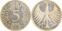  5 DM   38758D~0.0b   1958D PP min. berührt !!! J 387 400,00 EUR Differenzbesteuert nach §25a UstG zzgl. Versand