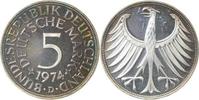  5 DM   38774D~0.0a   1974D PP Patina   J 387 22,00 EUR Differenzbesteuert nach §25a UstG zzgl. Versand