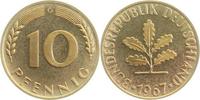     38367G~0.0 10 Pfennig  1967G PP 5363 Exemplare  J 383 35,00 EUR Differenzbesteuert nach §25a UstG zzgl. Versand