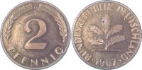 d 2 Pf 38167G~0.0a 2 Pfennig 1967G PP 5363 Exemplare J 381