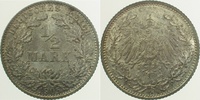     01605D~1.1b 0.5 Mark  1905D pfr/st sch.Patina J 016 22,00 EUR Differenzbesteuert nach §25a UstG zzgl. Versand