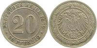     01490D~3.0b-v 20Pfennig  1890D ss, mehrere Schäden  9über8 !! J 014 48,00 EUR Differenzbesteuert nach §25a UstG zzgl. Versand