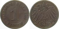  2.5 1 Pf   01093F~2.5 1 Pfennig  1893F ss/vz J 010 25,00 EUR Differenzbesteuert nach §25a UstG zzgl. Versand
