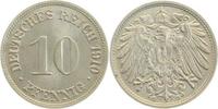     013n10G~1.2 10 Pfennig  1910G f. stgl !! J 013 128,00 EUR Differenzbesteuert nach §25a UstG zzgl. Versand