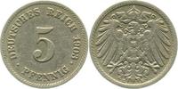 d 2.5 5 Pf 012n03E~2.5 5 Pfennig  1903E ss/vz J 012