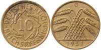 d 31731G~2.8 10 Pfennig 1931G ss+ J 317