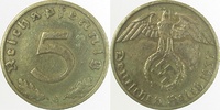 d 2.5 5 Pf 36337J~2.5 5 Pfennig  1937J ss/vz J 363