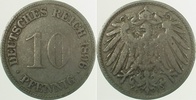 d  01396G~3.0 10 Pfennig  1896G ss J 013