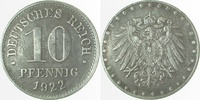 d  29822E~2.5 10 Pfennig  1922E ss/vz J 298