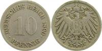 d  01390F~3.5 10 Pfennig  1890F s/ss J 013