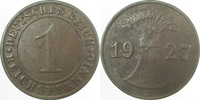 d 2.5 1 Pf 31327D~2.5 1 Pfennig  1927D ss/vz J 313