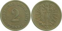 d 2.5 2 Pf 00274E~2.5 2 Pfennig  1874E ss/vz J 002