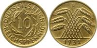     31732D~2.2 10 Pfennig  1932D f.vz J 317 12,00 EUR Differenzbesteuert nach §25a UstG zzgl. Versand