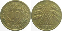     31732D~2.5 10 Pfennig  1932D ss/vz J 317 7,00 EUR Differenzbesteuert nach §25a UstG zzgl. Versand