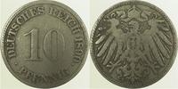 d  01390G~3.5 10 Pfennig  1890G s/ss J 013