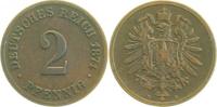 d 2.5 2 Pf 00274B~2.5 2 Pfennig  1874B ss/vz J 002