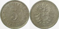 d 2.5 5 Pf 00376J~2.5 5 Pfennig 1876J ss/vz J 003