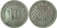 d  013n02G~3.0 10 Pfennig  1902G ss J 013