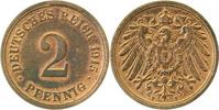 d 1.5 2 Pf 01115F~1.5 2 Pfennig  1915F vz/stgl J 011