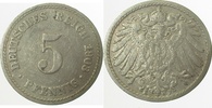 d 2.5 5 Pf 012n03F~2.5 5 Pfennig  1903F ss/vz J 012