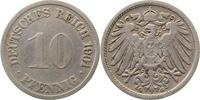     013n01G~3.0v 10 Pfennig  1901G ss/l.Mz.stark dopp J 013 18,00 EUR Differenzbesteuert nach §25a UstG zzgl. Versand