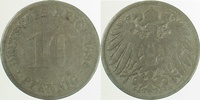 d  01396G~3.8 10 Pfennig  1896G s+ J 013