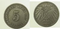 d 2.5 5 Pf 012n07G~2.5 5 Pfennig  1907G ss/vz J 012