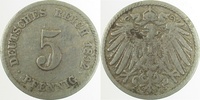 d 3.0 5 Pf 01292G~3.0 5 Pfennig  1892G ss J 012