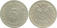  3.5 5 Pf   01292G~3.5 5 Pfennig  1892G s/ss J 012 9,00 EUR Differenzbesteuert nach §25a UstG zzgl. Versand