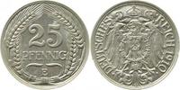 d  01810E~1.5b 25 Pfennig  1910E f.prfr.min.Rf. J 018
