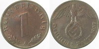  1 Pf   36137A~1.2b 1 Pfennig  1937A prfr sch.Patina J 361 5,50 EUR Differenzbesteuert nach §25a UstG zzgl. Versand