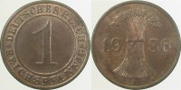 d 1.5 1 Pf 31336A~1.5 1 Pfennig 1936A f.prfr J 313