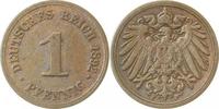 d 3.0 1 Pf 01092F~3.0 1 Pfennig  1892F ss J 010